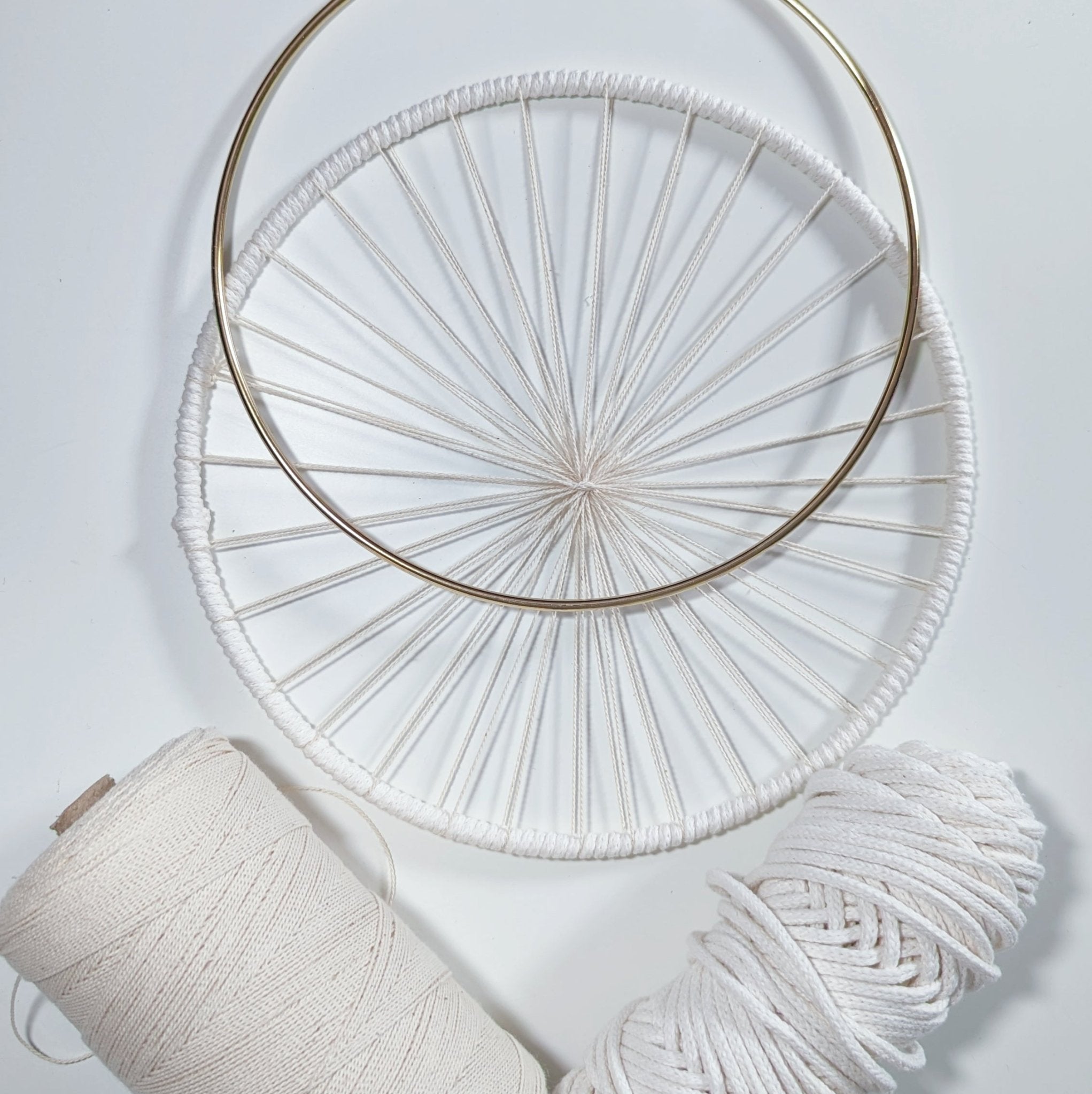 Preparing To Circle Weave Tutorial - How to Wrap and Warp A Hoop