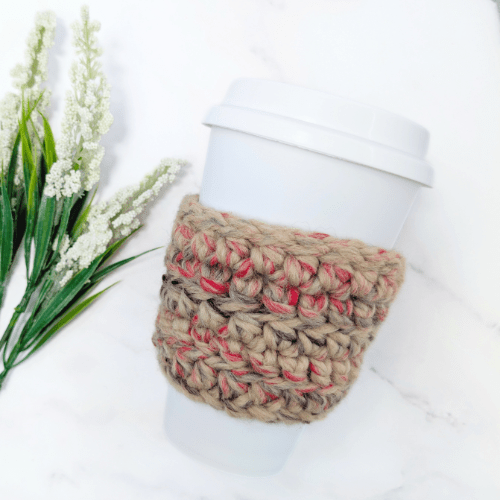 Crochet Cup Cozy Sleeve – Handmade Reusable Coffee Sleeve - Jam - BlueRhubarb
