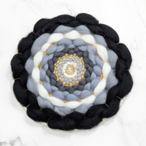 Handmade DIY Weaving Kit For Beginners - Black Monochromatic