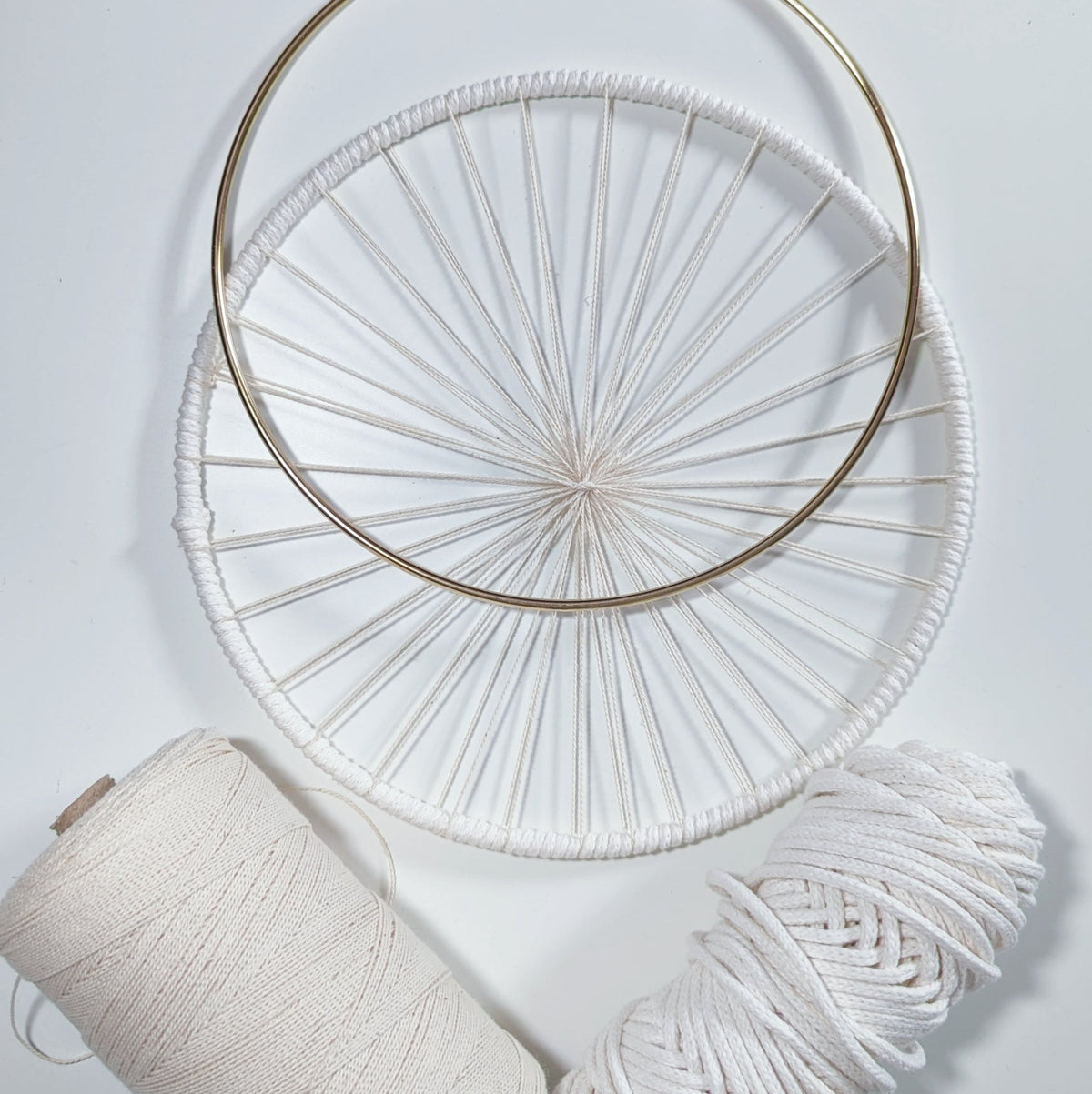 Preparing To Circle Weave Tutorial - How to Wrap and Warp A Hoop