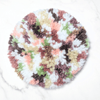 Handmade DIY Round Latch Hook Kit - Neutral Boho