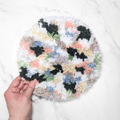 Handmade DIY Round Latch Hook Kit - Neutral Coastal