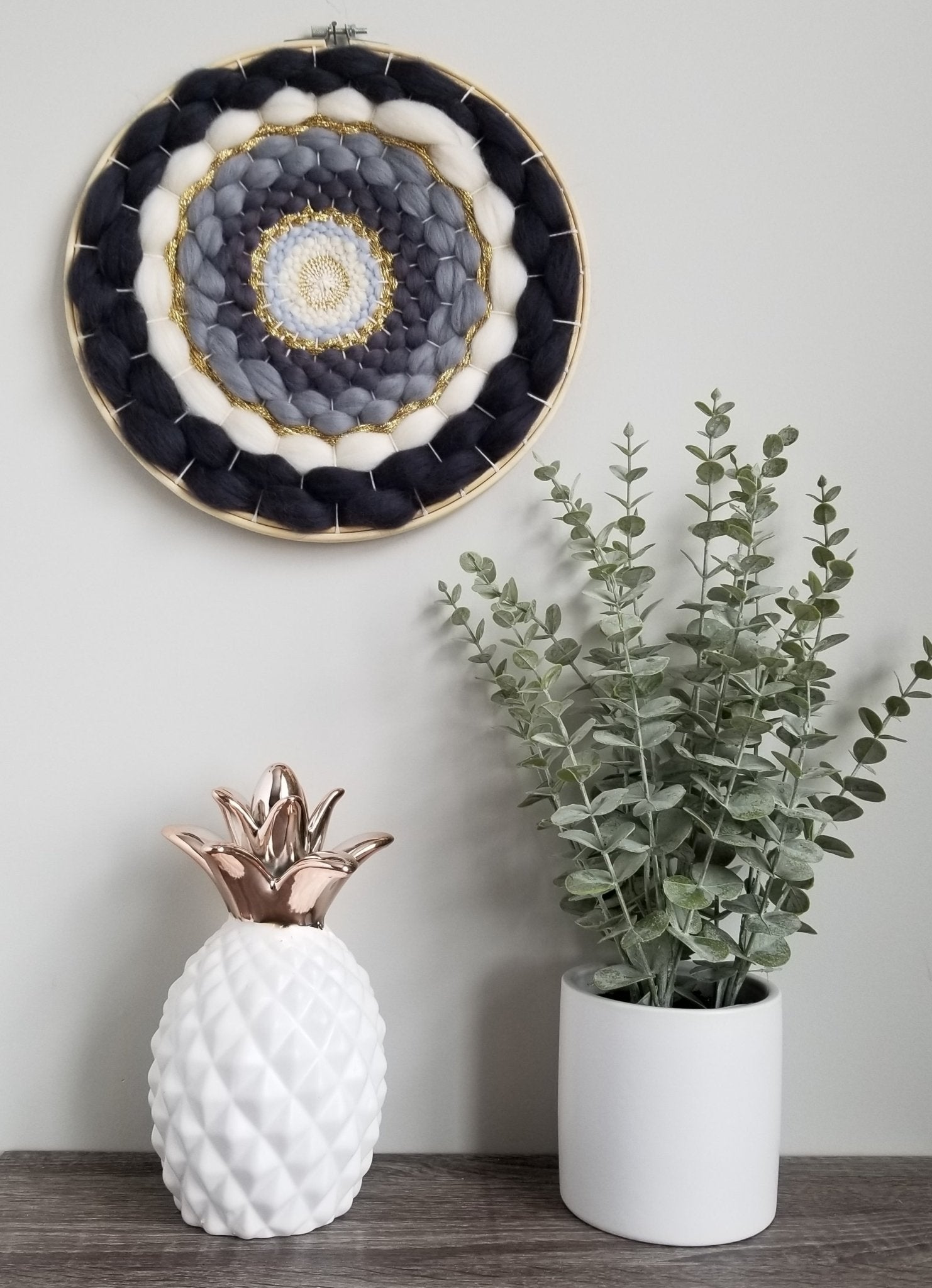 Handmade DIY Weaving Kit For Beginners - Black Monochromatic