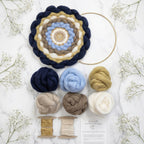 Handmade DIY Weaving Kit For Beginners - Neutral Blue Tones
