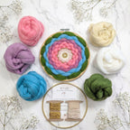 Handmade DIY Fiber Wall Art DIY Weaving Kit For Beginners - Pastel Rainbow