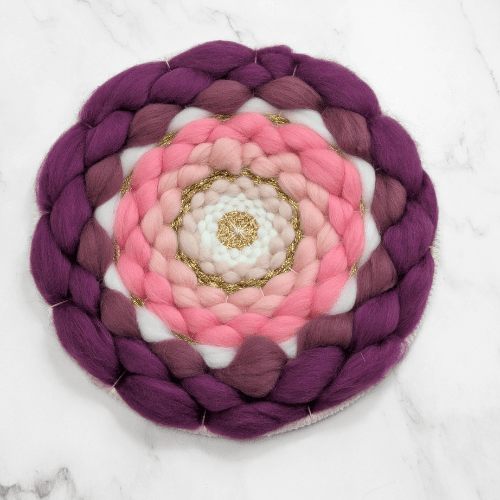 Handmade DIY Weaving Kit For Beginners - Pink Tones