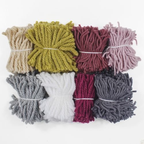 Handmade DIY Latch Hook Kit - Abstract Burgundy Palette - Modern Fiber Art