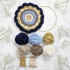 DIY Weaving Kit For Beginners - Neutral Blue Tones