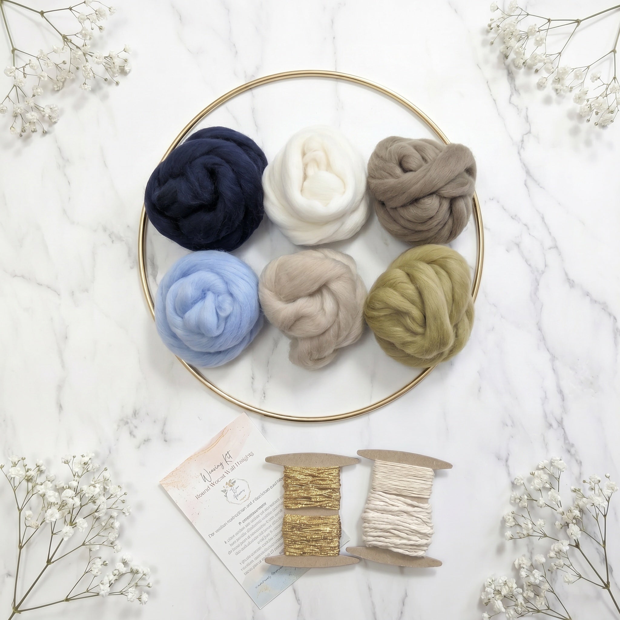DIY Weaving Kit For Beginners - Neutral Blue Tones