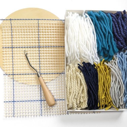 DIY Kit | Fiber Art Kit | Latch Hook | Latch Hook Kit - BlueRhubarb